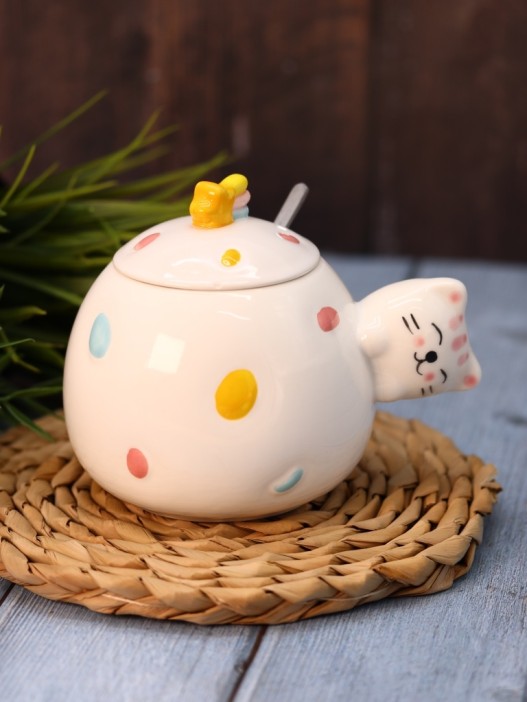 Кружка «Cat fireworks», white (430 ml) 