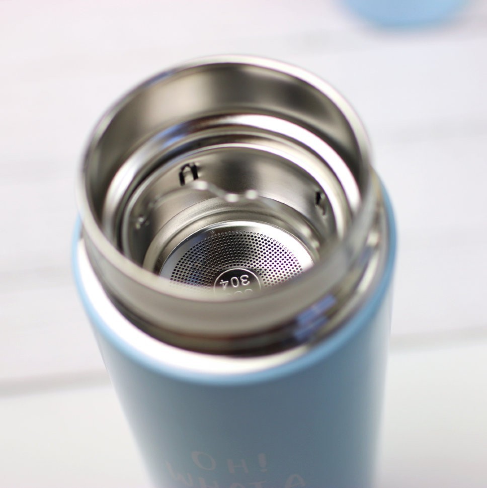 M-2758W Термос  "What a big fruits", blue (400ml)