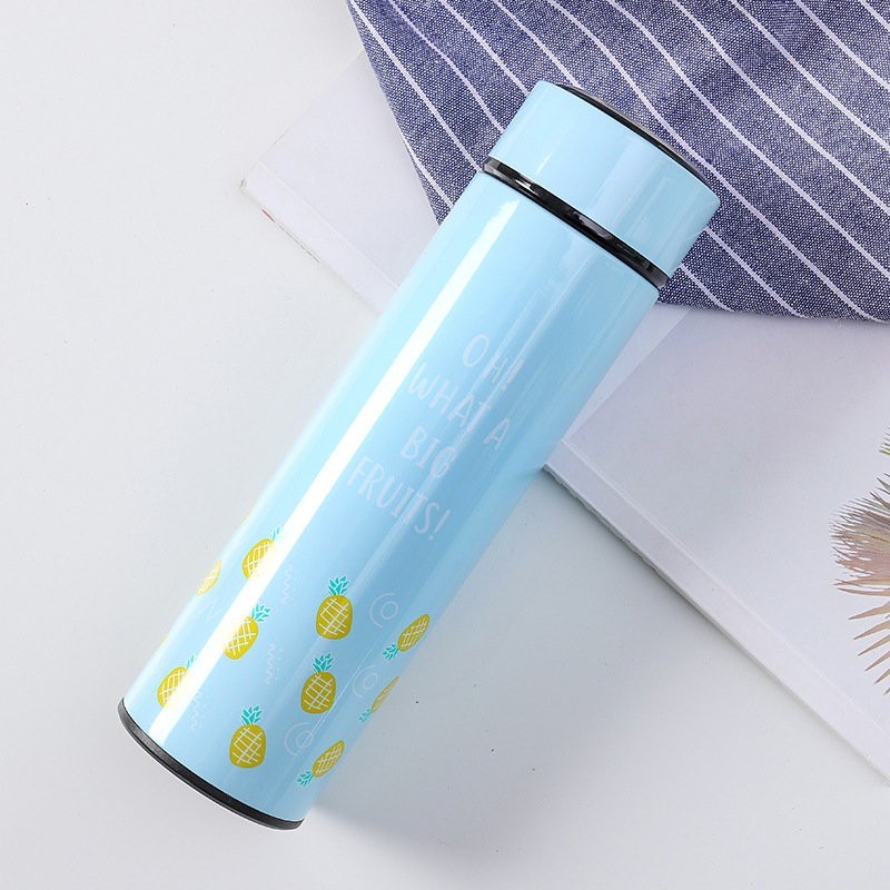 M-2758W Термос  "What a big fruits", blue (400ml)