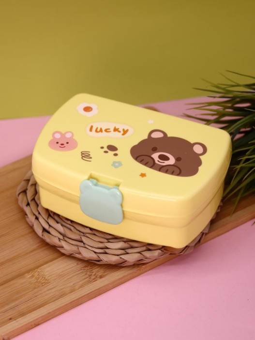Ланчбокс &quot;Bear-bunny&quot;, yellow, 700 мл 