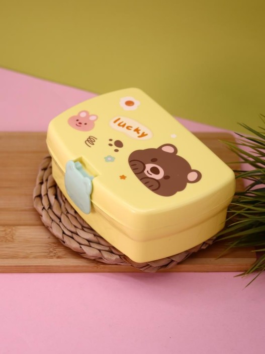 Ланчбокс &quot;Bear-bunny&quot;, yellow, 700 мл 