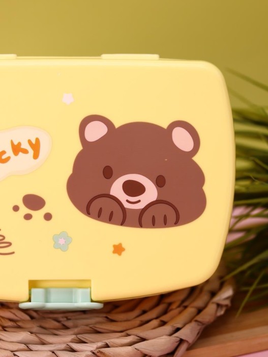Ланчбокс &quot;Bear-bunny&quot;, yellow, 700 мл 