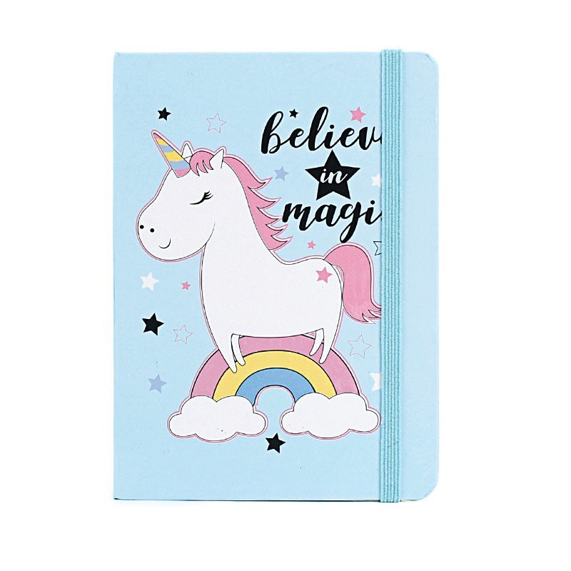 Блокнот(A5) "Unicorn believe in Magic" blue
