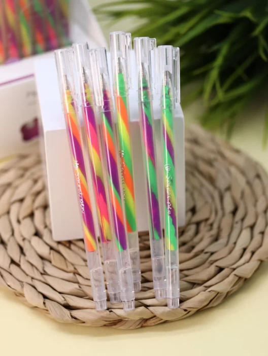 Набор флуоресцентных цветных ручек  (6 шт) &quot;Rainbow Spiral&quot;, mix 