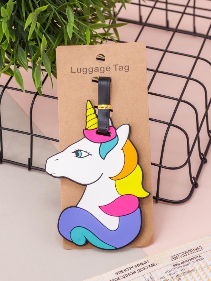 Бирка для багажа "Color unicorn"