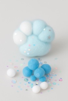 Мялка - антистресс «Пушистая Таба ЛАПКА», голубая, 13 х 15 см