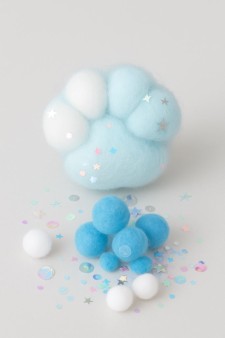 Мялка - антистресс «Пушистая Таба ЛАПКА», голубая, 13 х 15 см