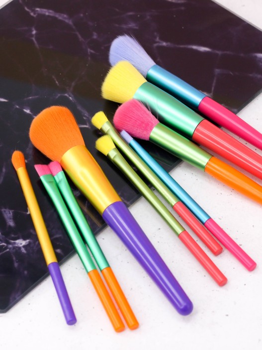 Набор кистей для макияжа &quot;Contrast&quot;, 10 кистей, rainbow 