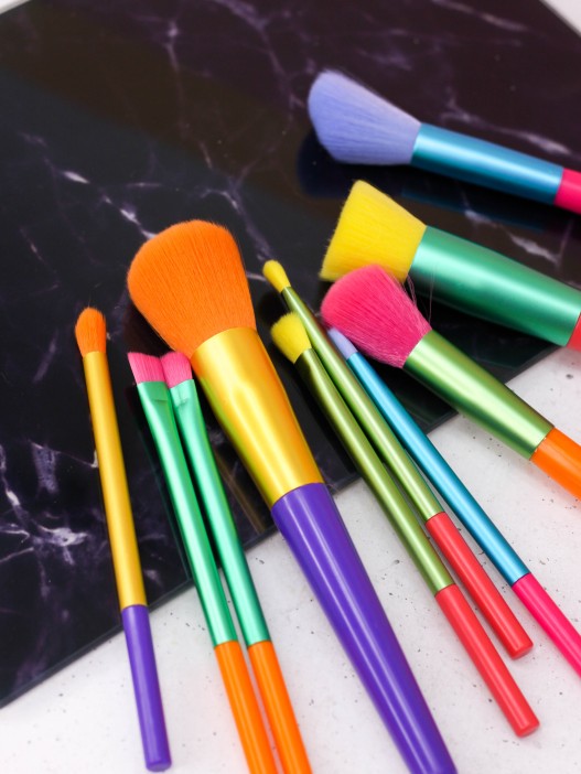 Набор кистей для макияжа &quot;Contrast&quot;, 10 кистей, rainbow 