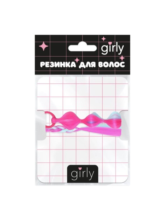 Резинка для волос "Прическа", микс (40 см) 