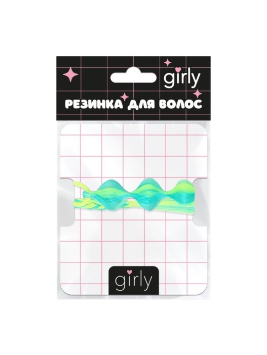 Резинка для волос "Прическа", микс (40 см) 