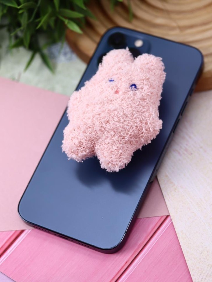 Попсокет "Plush bunny", pink