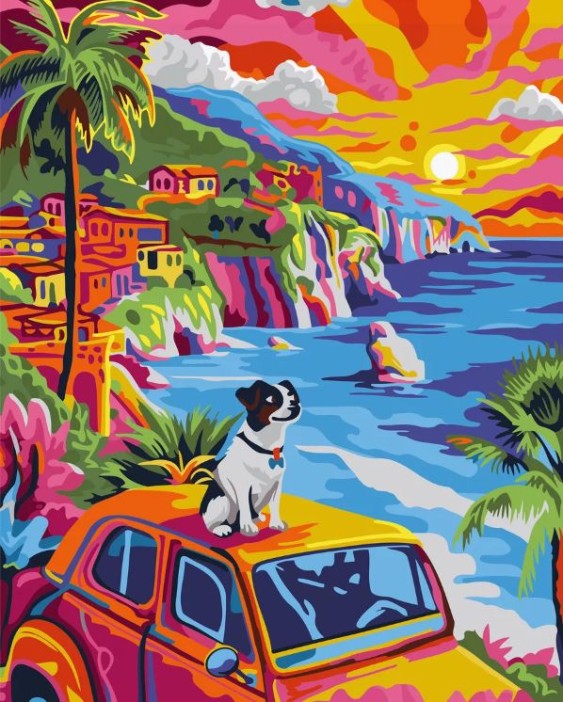 Картина по номерам 40*50 &quot;Яркий день&quot; (24 цвета) 