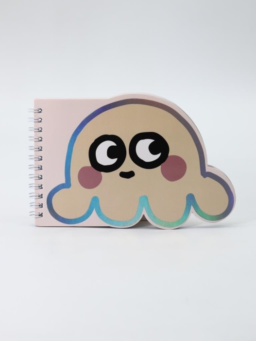 Блокнот на спирали (B6) &quot;Octopus&quot;, yellow (13*18) 