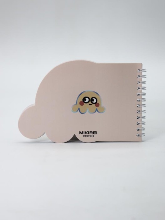 Блокнот на спирали (B6) &quot;Octopus&quot;, yellow (13*18) 