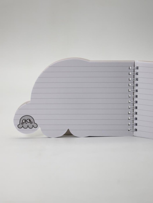 Блокнот на спирали (B6) &quot;Octopus&quot;, yellow (13*18) 