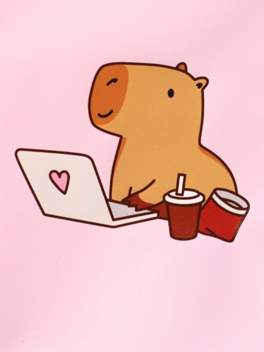 Обложка для паспорта «Capybara works», плотность 280 мкм 