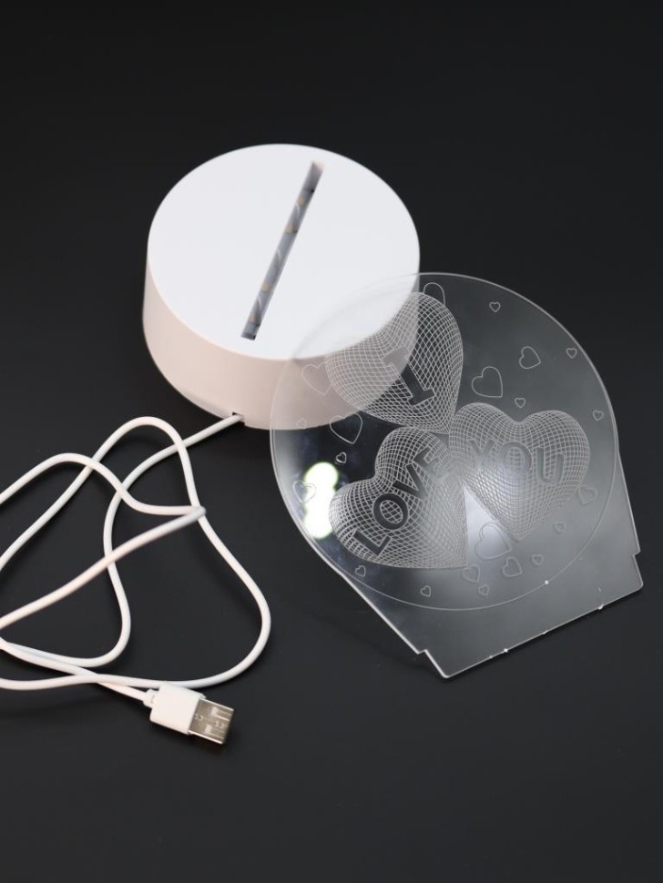 Ночник iLikeGift "Я люблю тебя" светодиодный, USB (9х18 см)