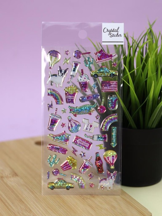 Наклейки объемные &quot;Shiny dog&quot; (20,5*9 см) 