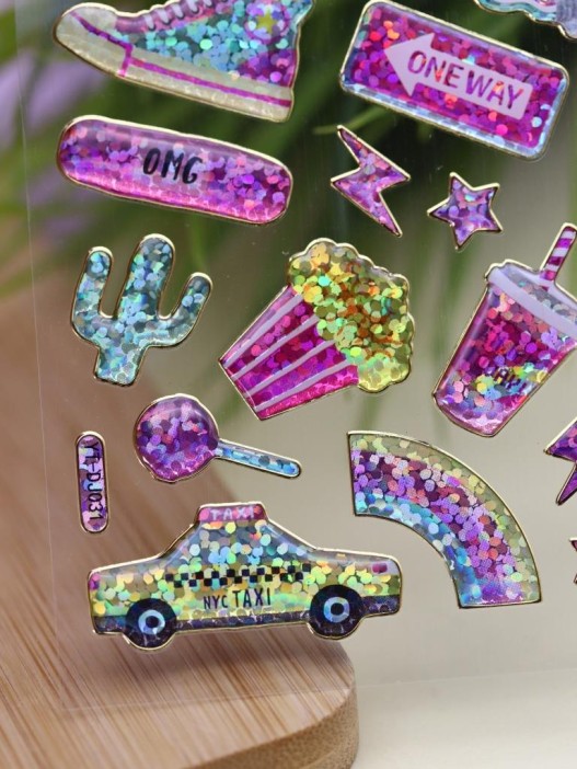 Наклейки объемные &quot;Shiny dog&quot; (20,5*9 см) 