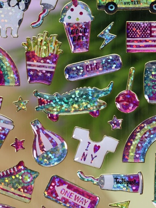 Наклейки объемные &quot;Shiny dog&quot; (20,5*9 см) 