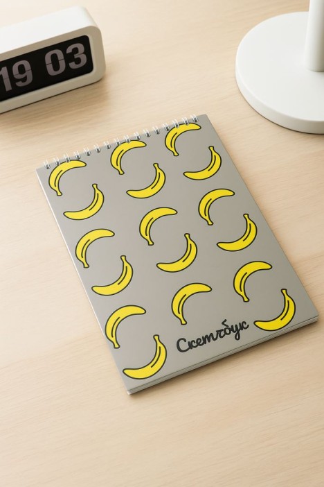 Блокнот для зарисовок "Банановое настроение" 14х20 см, плотность 100 гр 