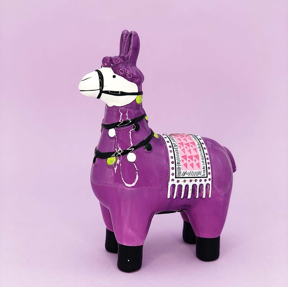 Копилка "Lama", purple(01)