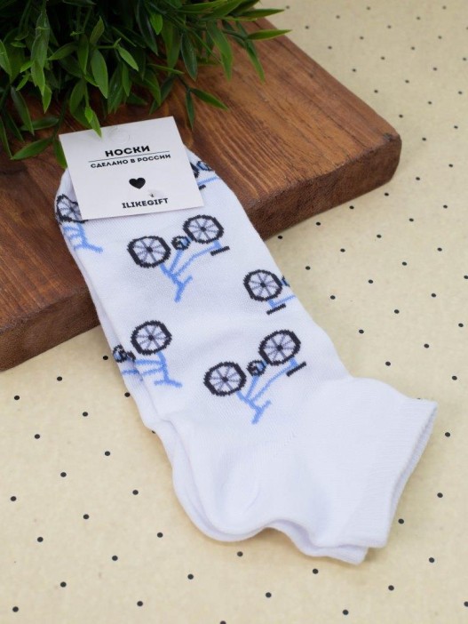 Носки женские "Bike", белый, р. 35-40 