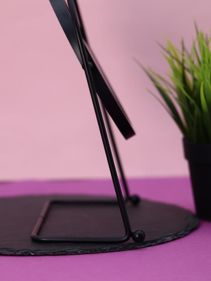 Зеркало настольное GIRLY "Черное солнце", черное