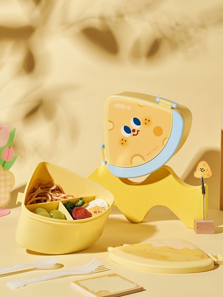 Ланчбокс «Cheese with eyes», yellow (1000 мл)