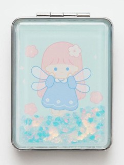 Зеркало-шейкер раскладное "Little angel", blue (8*6 см)