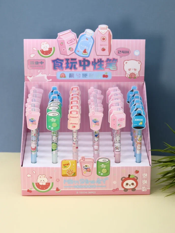 Ручка &quot;Beverage&amp;Food Rollerball pen&quot;, mix, шоу-бокс 36 шт. 