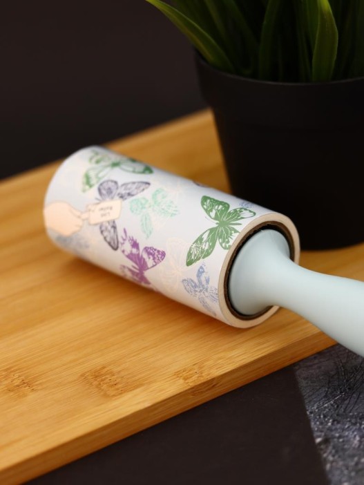 Ролик для чистки одежды &quot;Blue butterflies&quot;, 10 см*60 листов 