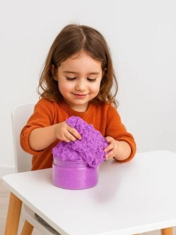 Кинетический пластилин "Zephyr", фиолетовый (150гр)