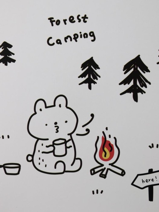 Зеркало &quot;Forest camping&quot;, white 