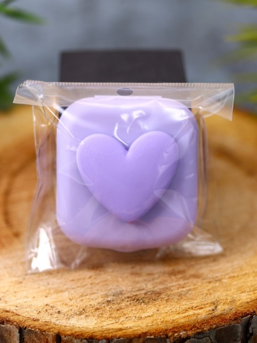 Контейнер для линз «Heart paint», purple 