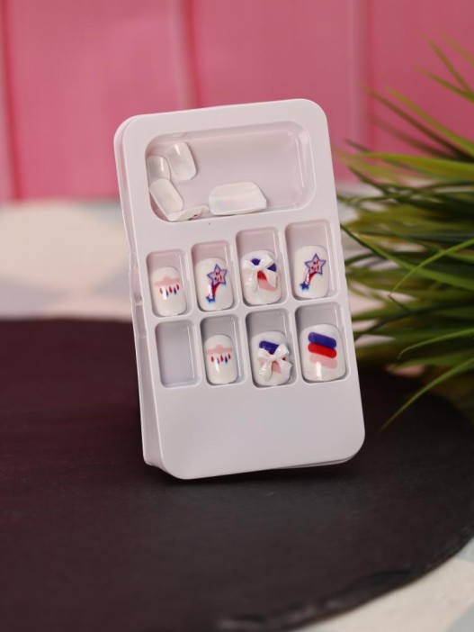 Накладные ногти GIRLY «Highlights», 12 шт., с клеевыми пластинами 