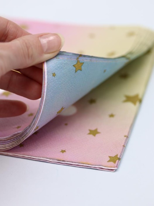 Салфетки бумажные 10 шт. &quot;Happy rainbow day&quot; (33*33 см) 