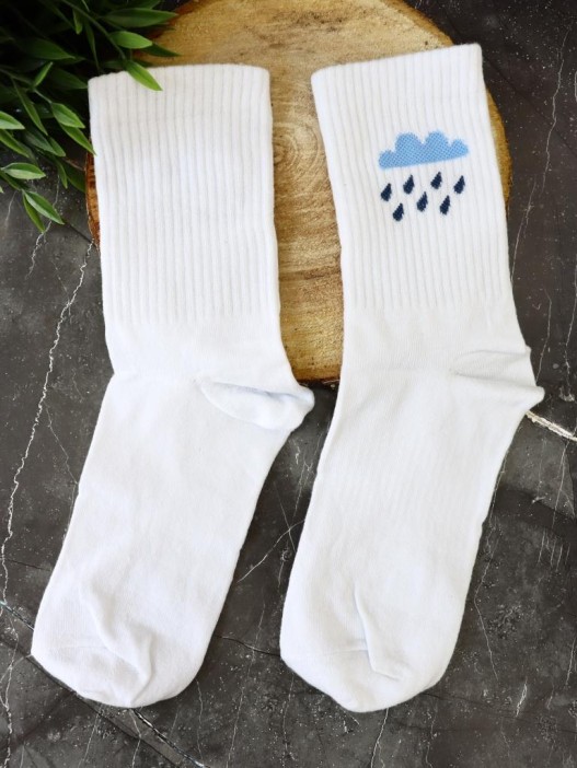 Носки женские &quot;Summer rain&quot;, р. 35-40, белый 