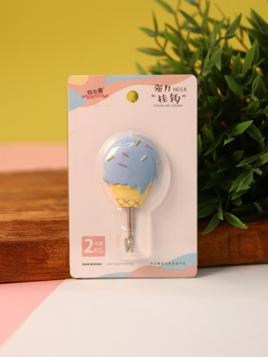 Крючок на липучке «Ice cream», blue 