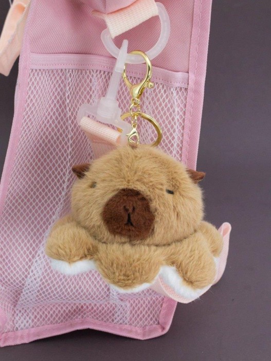 Плюшевый брелок &quot;Two faces&quot;, capybara-chicken 