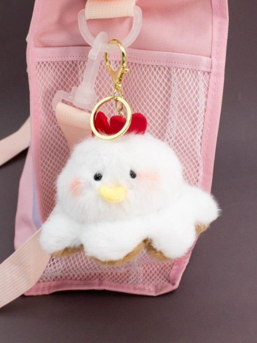 Плюшевый брелок &quot;Two faces&quot;, capybara-chicken 