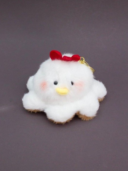 Плюшевый брелок &quot;Two faces&quot;, capybara-chicken 