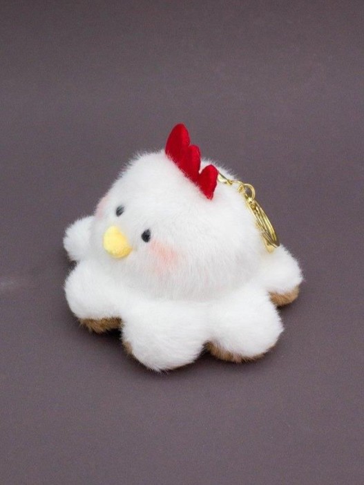 Плюшевый брелок &quot;Two faces&quot;, capybara-chicken 