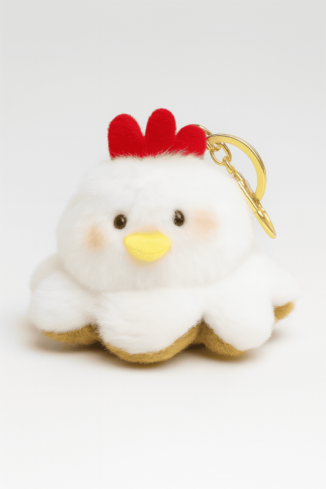 Плюшевый брелок &quot;Two faces&quot;, capybara-chicken 