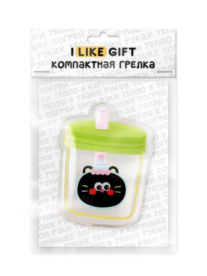 Карманная грелка многоразовая iLikeGift "Тусовщик", кот