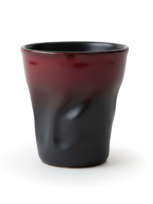 Кружка керамическая iLikeGift «Plastic cup», red-black (350 ml) (9,7*9,7*10см),320мл 