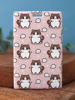 Держатель для карт Аниме "Много милых кошек" (6,5 х 10,4 см)