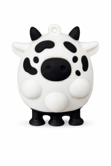 Брелок-антистресс на присосках "Cow", white (5см)