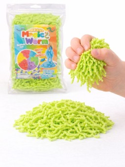 Мялка-антисресс "Magic worm", салатовый (40 г)